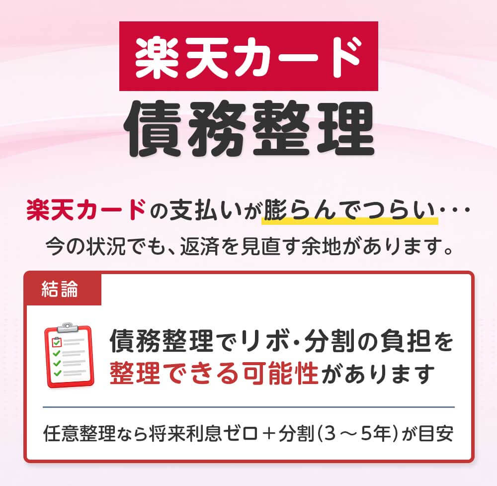 楽天カードの債務整理 完全ガイド