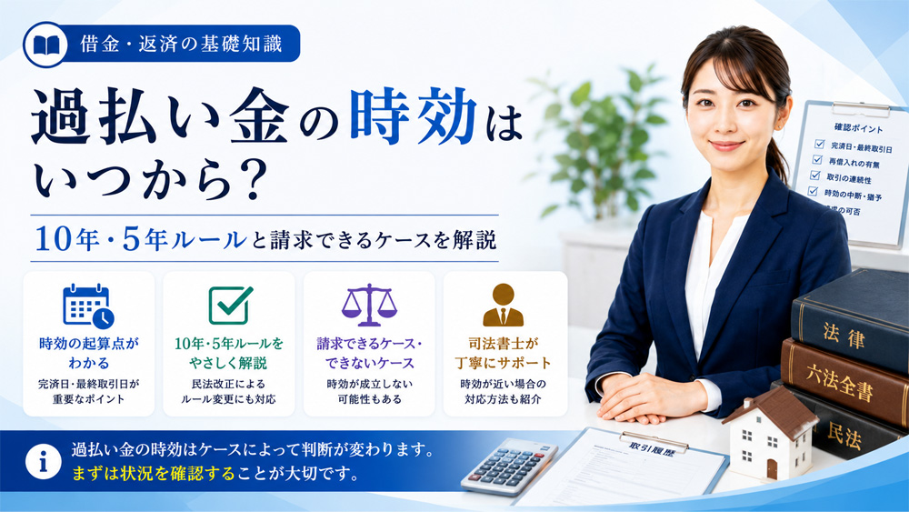 過払い金の時効はいつから？
