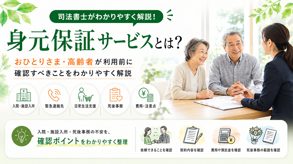 身元保証サービスとは？