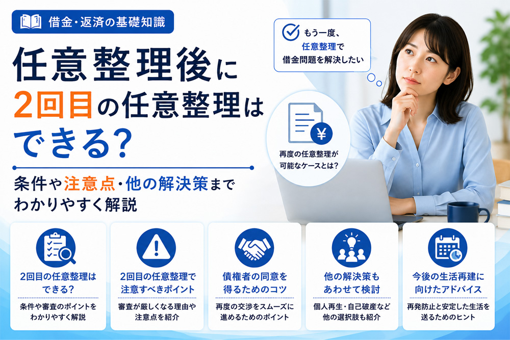 任意整理後に支払いができなくなったらどうする？