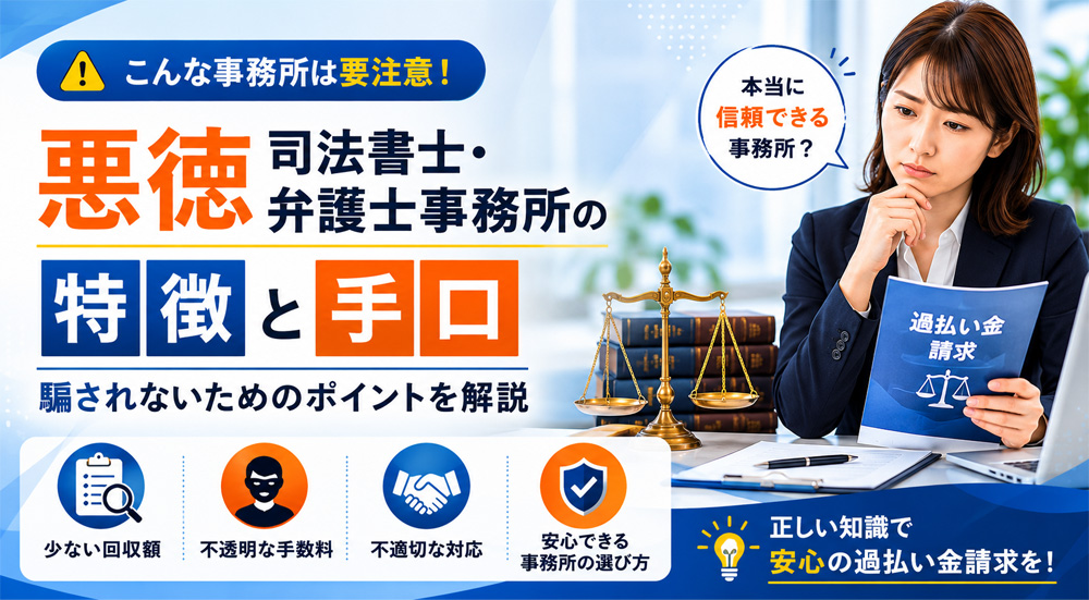 悪徳司法書士・弁護士事務所の特徴と手口