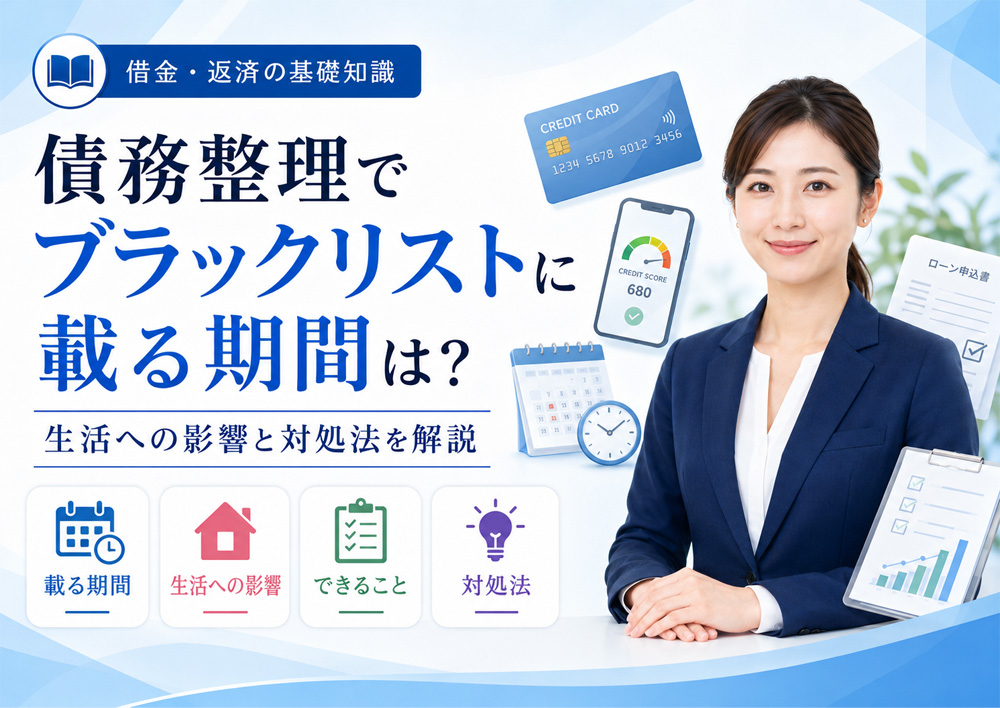 債務整理でブラックリストに載る期間は？