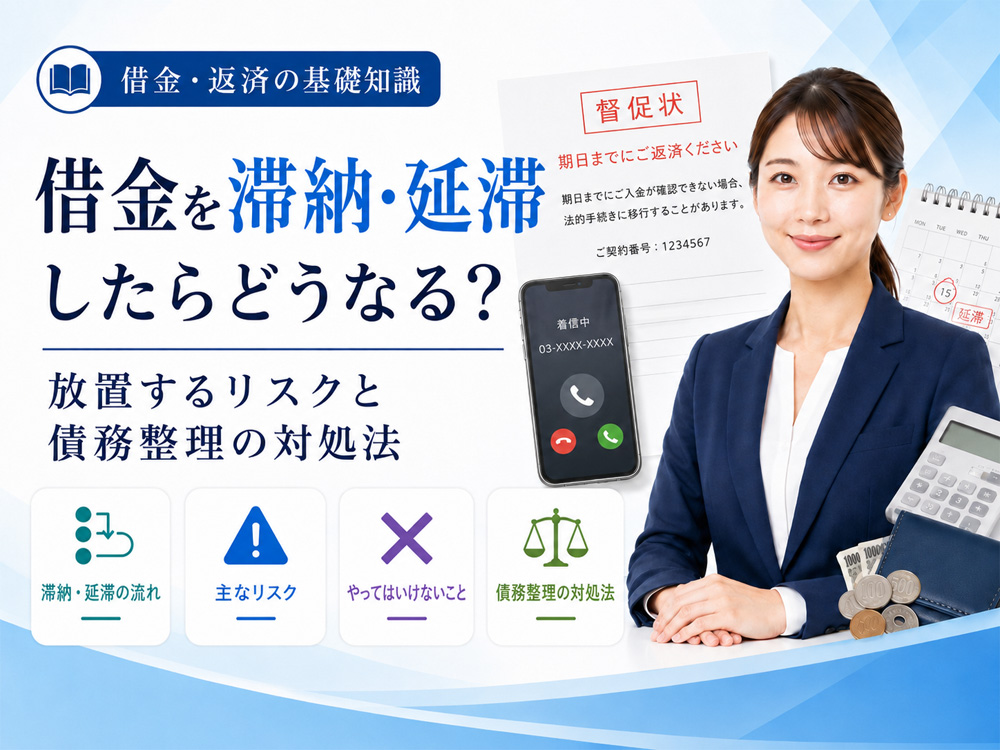 借金を滞納・延滞したらどうなる？