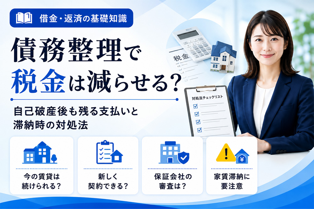 債務整理で税金は減らせる？
