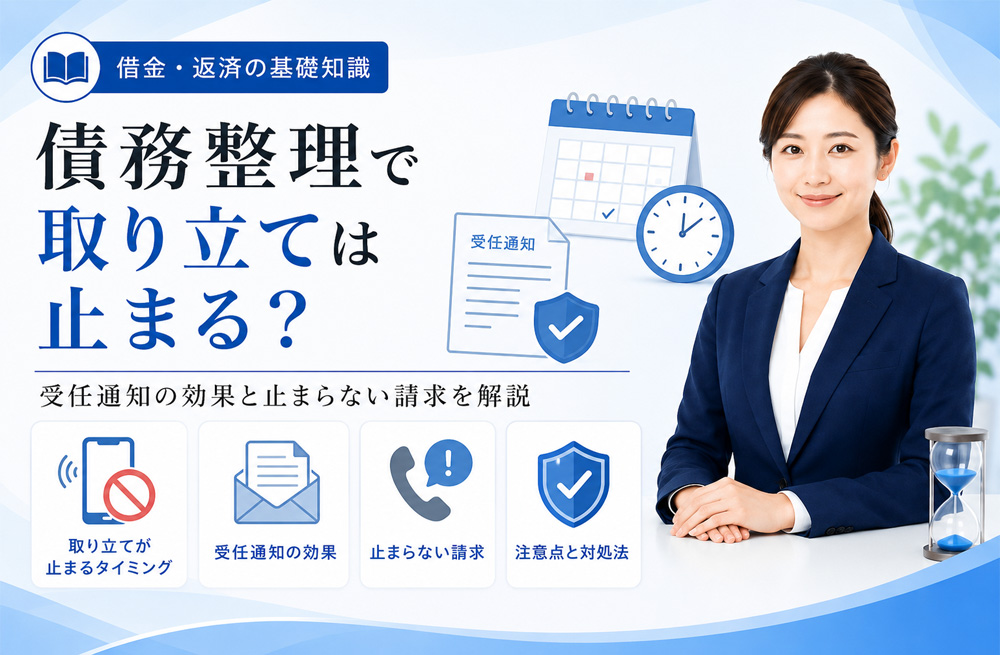 債務整理で取り立ては止まる？