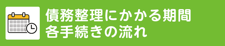 債務整理にかかる期間と各手続きの流れ