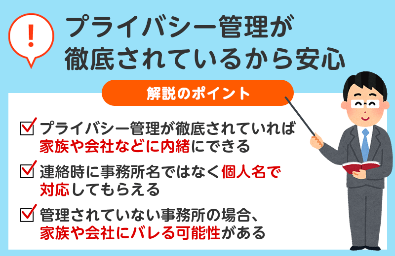 プライバシー管理が徹底されている