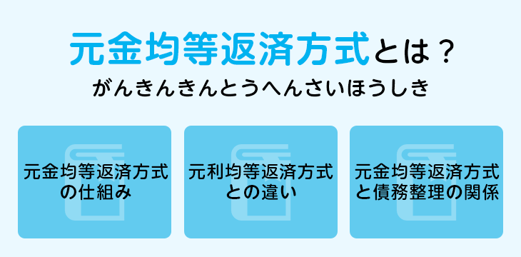 元金均等返済方式とは?