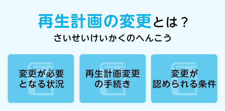 再生計画の変更とは?